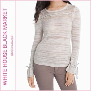 NEW White House Black Market Embellished Top